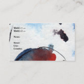 カスタマイズ可能なモダン異常抽象芸術名刺 名刺 (裏面)