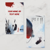 カスタマイズ可能なモダン異常抽象芸術名刺 名刺 (正面/裏面)