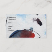カスタマイズ可能なモダン異常抽象芸術名刺 名刺 (裏面)