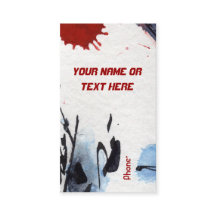 カスタマイズ可能なモダン異常抽象芸術名刺