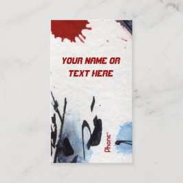 カスタマイズ可能なモダン異常抽象芸術名刺 名刺