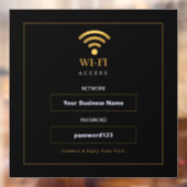 カスタマイズ可能なモダンWiFiサイン ウィンドウサイン (シート2)