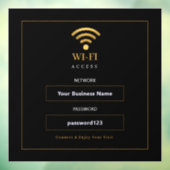 カスタマイズ可能なモダンWiFiサイン ウィンドウサイン (シート3)
