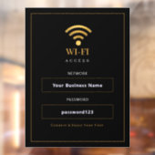 カスタマイズ可能なモダンWiFiサイン ウィンドウサイン (シート2)