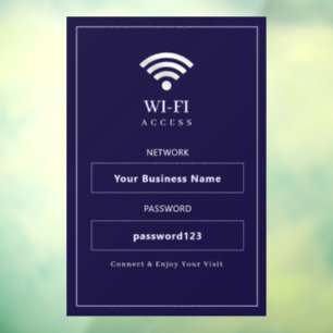 カスタマイズ可能なモダンWiFiサイン ウィンドウサイン