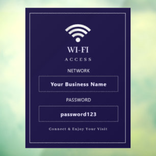 カスタマイズ可能なモダンWiFiサイン ウィンドウサイン