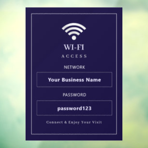 カスタマイズ可能なモダンWiFiサイン ウィンドウサイン