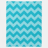 カスタマイズ可能なモノクロ山形 フリースブランケット (正面)