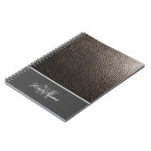 カスタマイズ可能なモノグラエレガントムグランジ! ノートブック (左側)