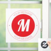 カスタマイズ可能なモノグラムおよび円形文字テンプレート ウィンドウサイン (ホーム)