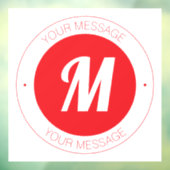 カスタマイズ可能なモノグラムおよび円形文字テンプレート ウィンドウサイン (シート3)