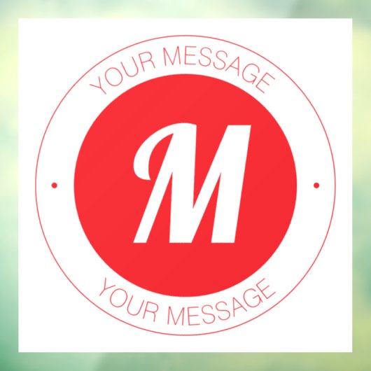 カスタマイズ可能なモノグラムおよび円形文字テンプレート ウィンドウサイン (シート3)