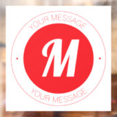 カスタマイズ可能なモノグラムおよび円形文字テンプレート ウィンドウサイン (シート2)