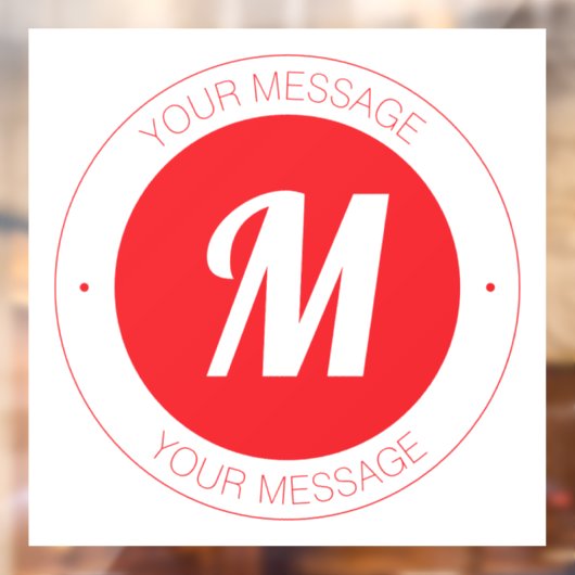 カスタマイズ可能なモノグラムおよび円形文字テンプレート ウィンドウサイン (シート2)