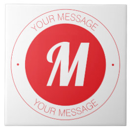 カスタマイズ可能なモノグラムおよび円形文字テンプレート タイル