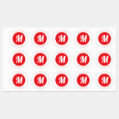 カスタマイズ可能なモノグラムおよび円形文字テンプレート ラベル (シート)