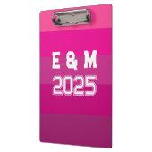 「カスタマイズ可能なモノグラムと年 クリップボード (左)