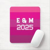 「カスタマイズ可能なモノグラムと年 マウスパッド (マウス)