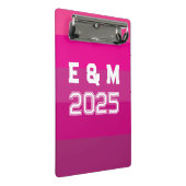 「カスタマイズ可能なモノグラムと年 ミニクリップボード (アングル)