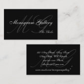 カスタマイズ可能なモノグラムの平野の名刺 名刺 (正面/裏面)