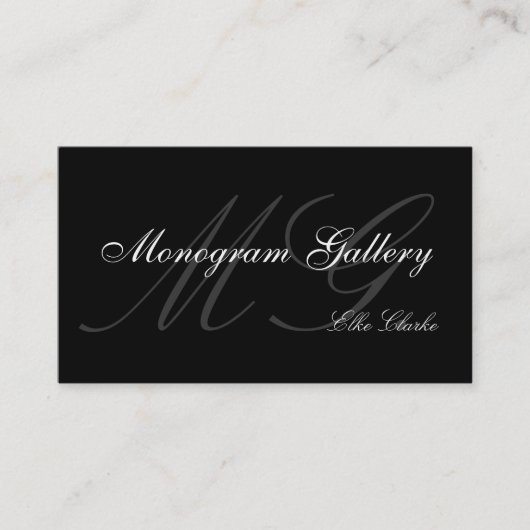 カスタマイズ可能なモノグラムの平野の名刺 名刺 (正面)