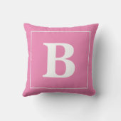 カスタマイズ可能なモノグラムの装飾用クッション クッション (裏面)