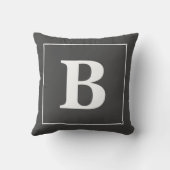 カスタマイズ可能なモノグラムの装飾用クッション クッション (裏面)