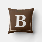 カスタマイズ可能なモノグラムの装飾用クッション クッション (裏面)