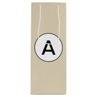 カスタマイズ可能なモノグラムを有するワイン抱き枕 ワインギフトバッグ