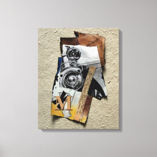 カスタマイズ可能なモノグラムキャンバスでタコットバンガー キャンバスプリント (正面)