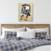 カスタマイズ可能なモノグラムキャンバスでタコットバンガー キャンバスプリント (インサイチュ (寝室))