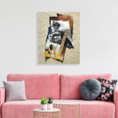 カスタマイズ可能なモノグラムキャンバスでタコットバンガー キャンバスプリント (インサイチュ (リビング))