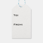 カスタマイズ可能なモノグラムサークルギフトラベル ギフトタグ (裏面)