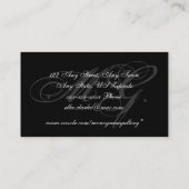 カスタマイズ可能なモノグラム名刺 名刺 (裏面)