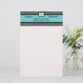 カスタマイズ可能なモノグラム固定式 便箋 (スタンド正面)