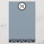 カスタマイズ可能なモノグラム固定式 便箋 (正面)