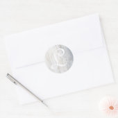 カスタマイズ可能なモノグラム流木 ラウンドシール (封筒)