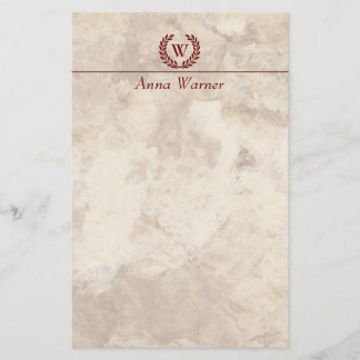 カスタマイズ可能なモノグラム 便箋