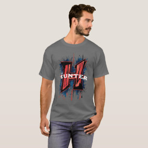 カスタマイズ可能なモノグラム「H」:グラフィティ絵を描スプレー Tシャツ