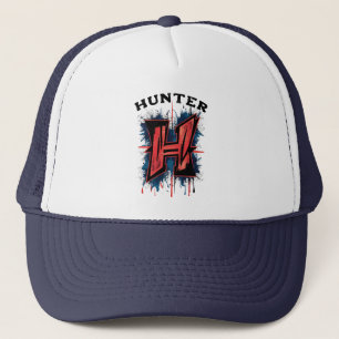カスタマイズ可能なモノグラム「H」 - Graffiti 絵を描 Spray  キャップ
