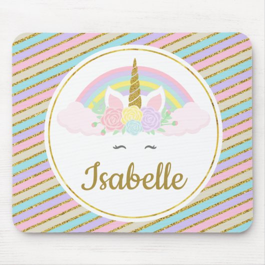 カスタマイズ可能なユニコーンのマウスパッド マウスパッド (正面)
