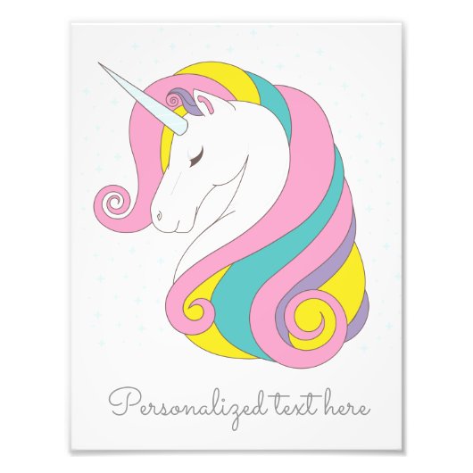カスタマイズ可能なユニコーンプリント フォトプリント (正面)