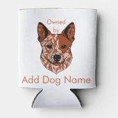 カスタマイズ可能なユーザー（赤いヒーラー） 缶クーラー (正面)