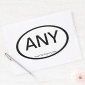 カスタマイズ可能なユーロ楕円の自動スタンプ 楕円形シール (封筒)