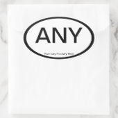 カスタマイズ可能なユーロ楕円の自動スタンプ 楕円形シール (バッグ)