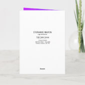 カスタマイズ可能なヨガサンキューカード サンキューカード (裏面)