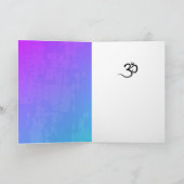 カスタマイズ可能なヨガサンキューカード サンキューカード (内部)