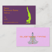 カスタマイズ可能なヨガ名刺 名刺 (正面/裏面)