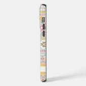 カスタマイズ可能なライトイエローグリーンピンクブルーアステカ iPhoneケース (左側面)