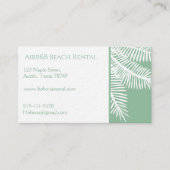 カスタマイズ可能なライトグリーンビーチ 名刺 (正面)